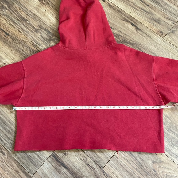 Out from Under cropped red hoodie - Picture 5 of 8